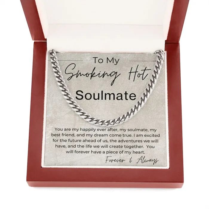 Necklaces ShineOn Fulfillment You Are My Dream Come True Gift for Smoking Hot Soulmate Cuban Linked Chain Necklace
