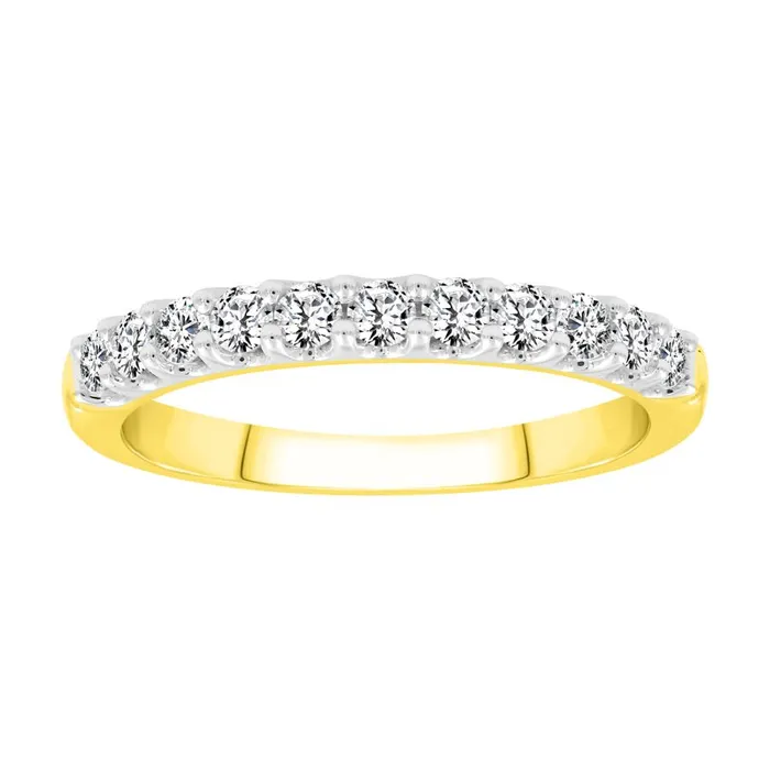 Rings AV LADIES BAND 050CT ROUND DIAMOND 14K YELLOW GOLD