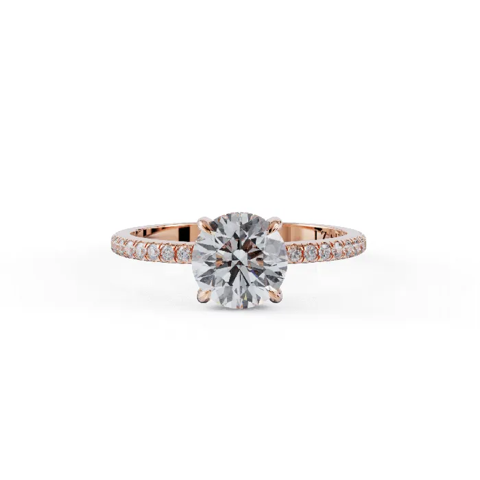 Rings Pave Hidden Halo Diamond Engagement Ring VDBRC
