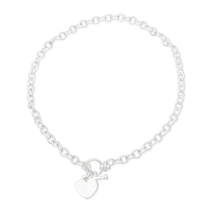 Teeda Necklaces N007 Sm Oval Link Charm Necklace