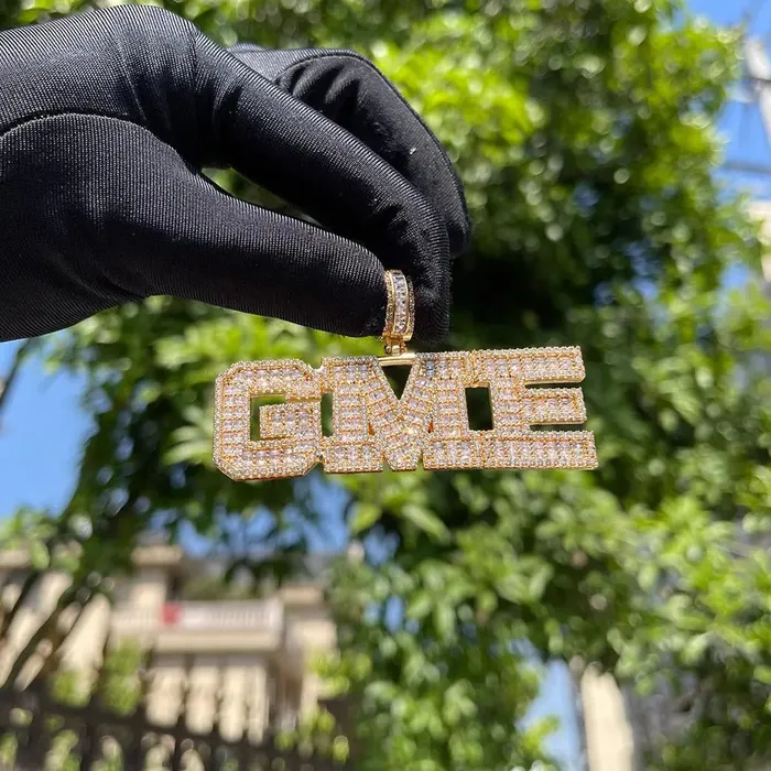 The Icetruck Necklaces Custom Baguette University Font Pendant The Icetruck Necklaces Custom Baguette University Font Pendant