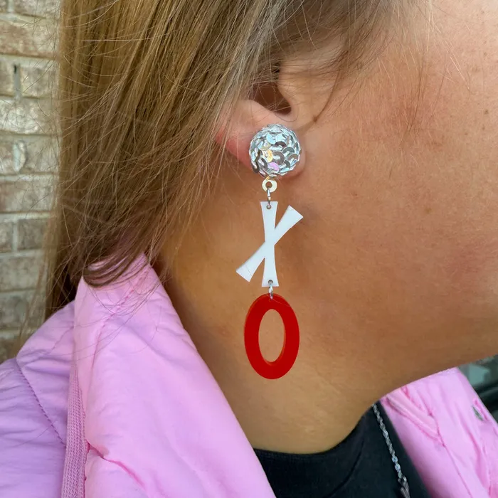Tonyas Treasures Inc Earrings XOXO Valentines Earrings