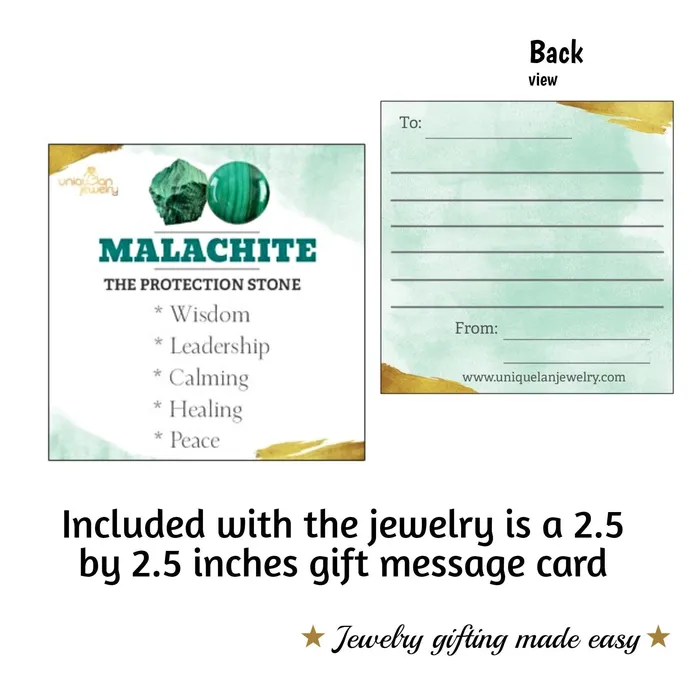 Uniquelan Jewelry Rings Raw Malachite Adjustable Ring Uniquelan Jewelry Rings Raw Malachite Adjustable Ring