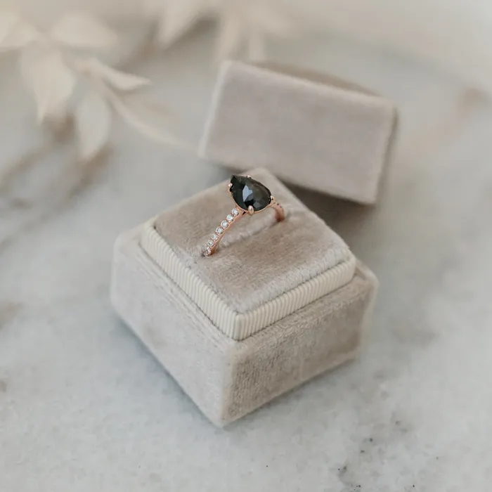 VENVS Rings The Aurora Platinum White Size 55 Stone CLR31 Sand Dune Ring Box Custom Engraving inevitable 75