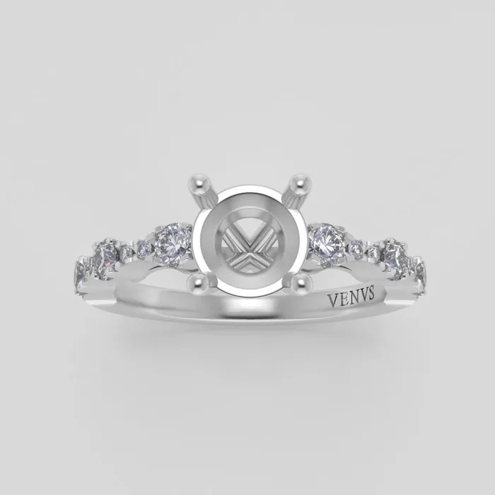 VENVS Rings The Saturn Platinum White Size 7 Stone OV24 Antelope Ring Box Custom Engraving 0